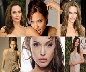 пазл Анджелина Джоли актриса, модель, филантроп, светская и послом доброй воли УВКБ США.